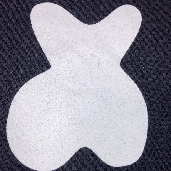 Mellogang marshmallow smile face black tee size medium - Picture 8 of 8